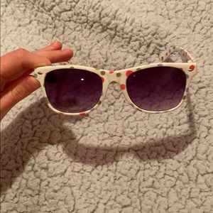 White Polka Dot Sunglasses